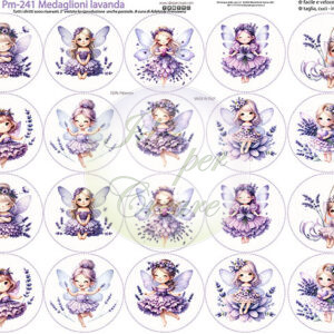 Pannello cm 40x50 Medaglioni Lavanda