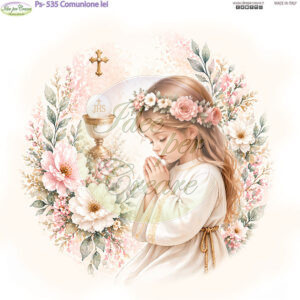 Pannello cm 25x25 Comunione lei
