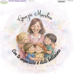 Pannello cm 25x25 Grazie Maestra