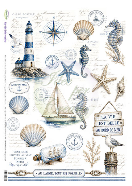 Carta Riso Stile marino