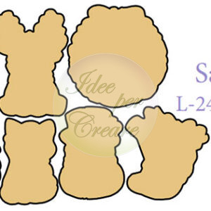 Sagome in legno per PM-259 (7 formine)