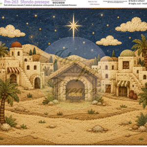 Pannello cm 40x50 Sfondo Presepe