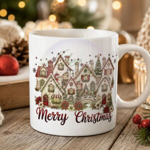 Tazza casette natalizie